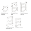 how to assemble vertical storage shelf plastic rack steps